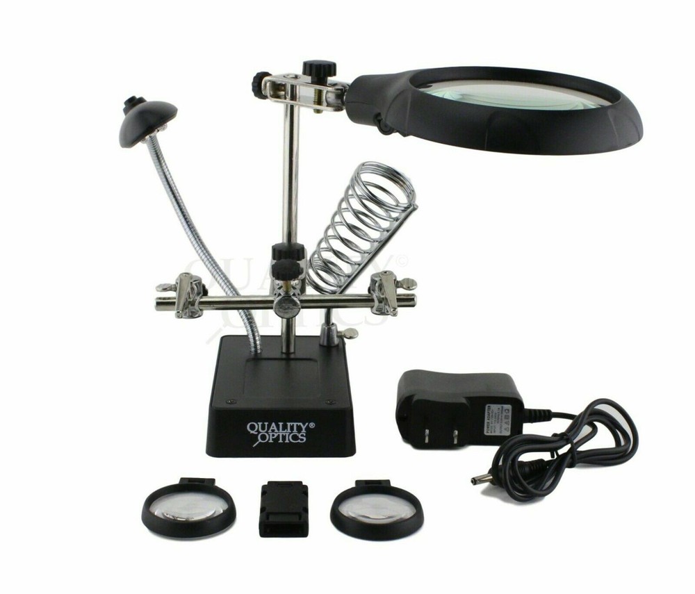 Quality Optics Dual-Power Multi-Purpose Helping Hands Station