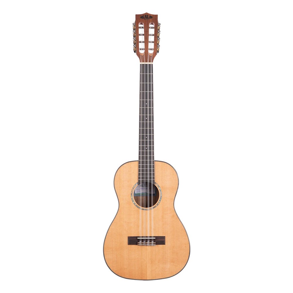 Kala Gloss Solid Cedar Top Acacia 8-String Baritone Ukulele, Natural