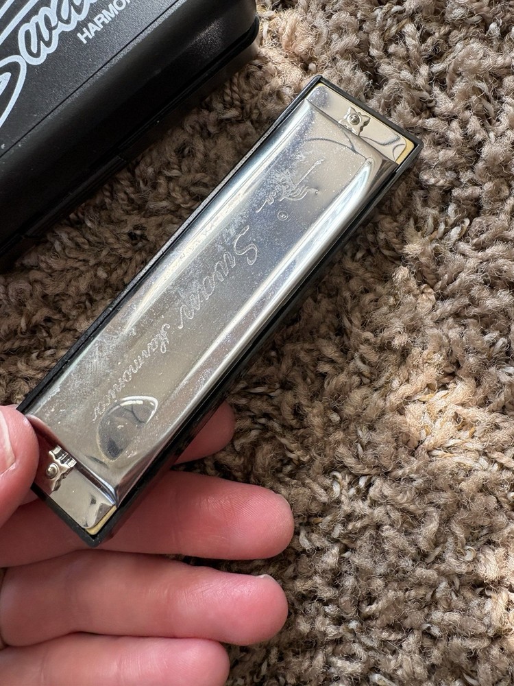 Swan Harmonica w/ Box Vintage
