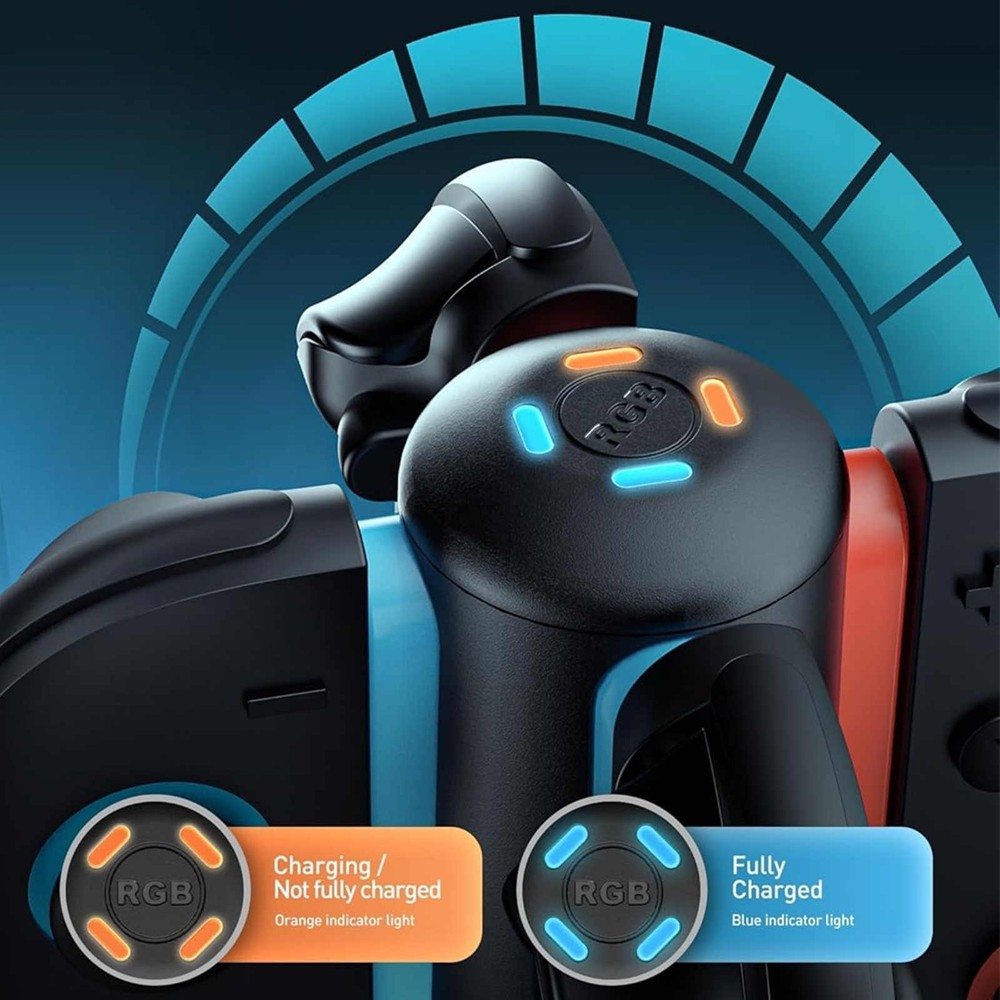 Dual-Side Magnetic Alignment System Charging Dock for Nintendo Switch 2 JoyCon 2