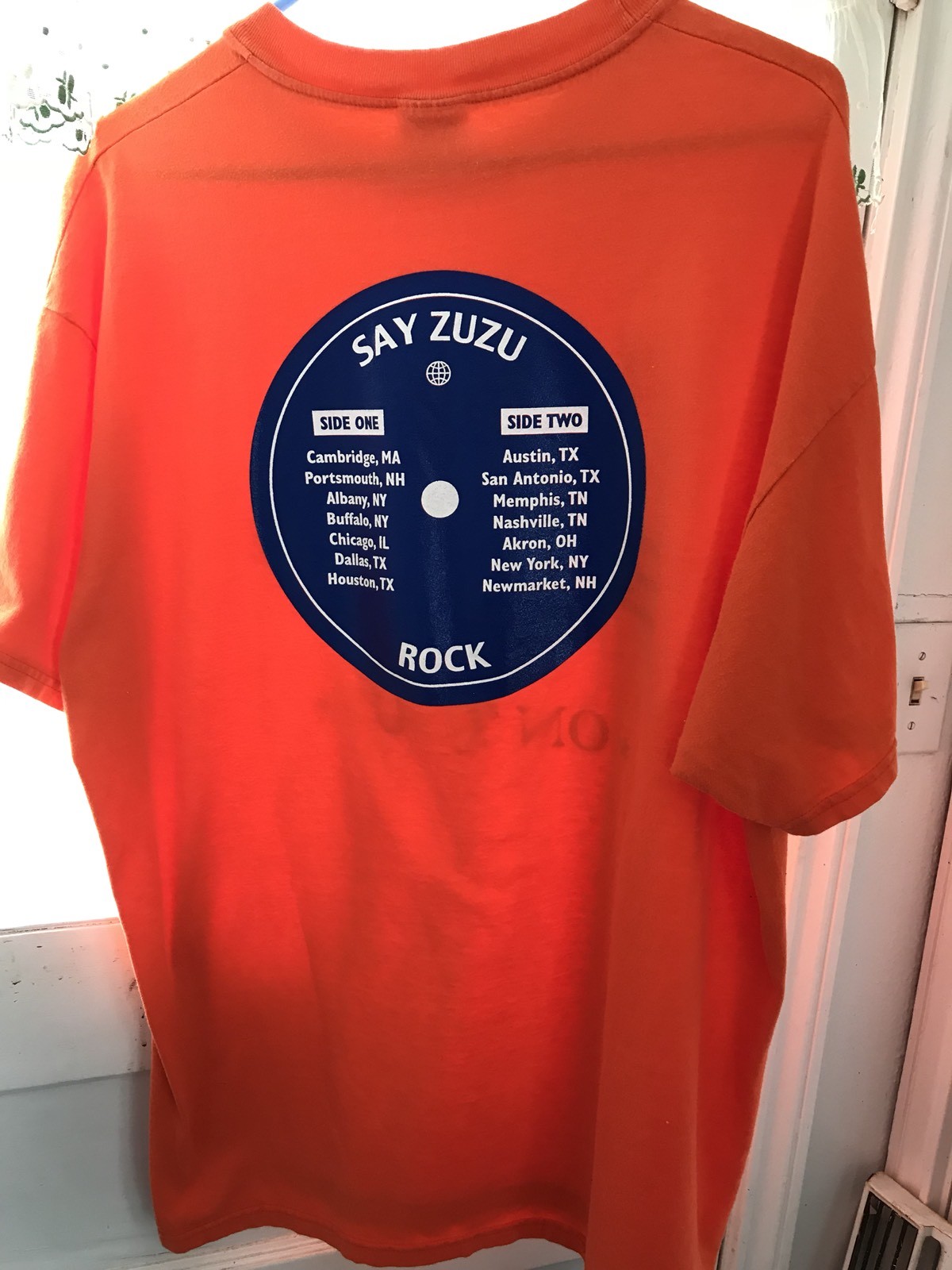 Say Zuzu On Tour-Broken White Records-Hanes Beefy-T-XL- Shirt