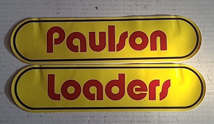 Paulson loader decals
