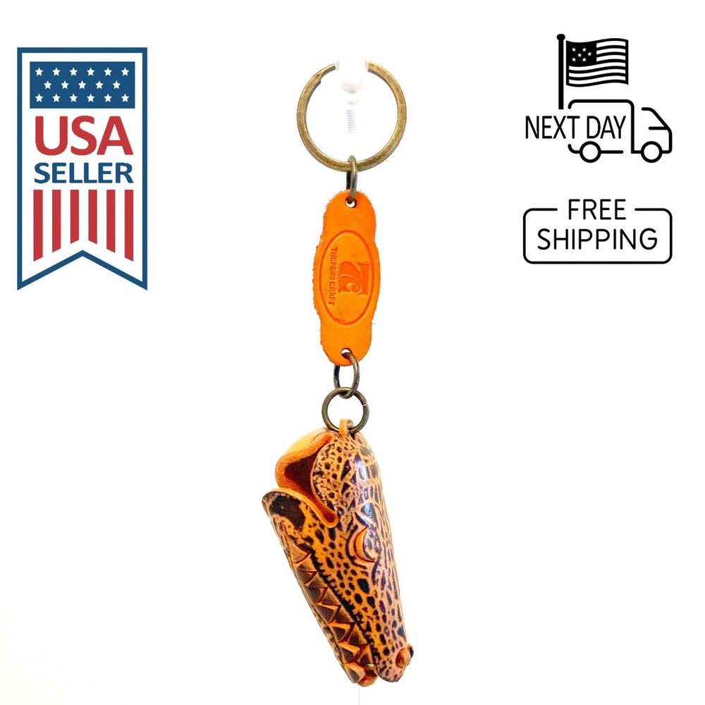 Crocodile Handmade Leather Keyring