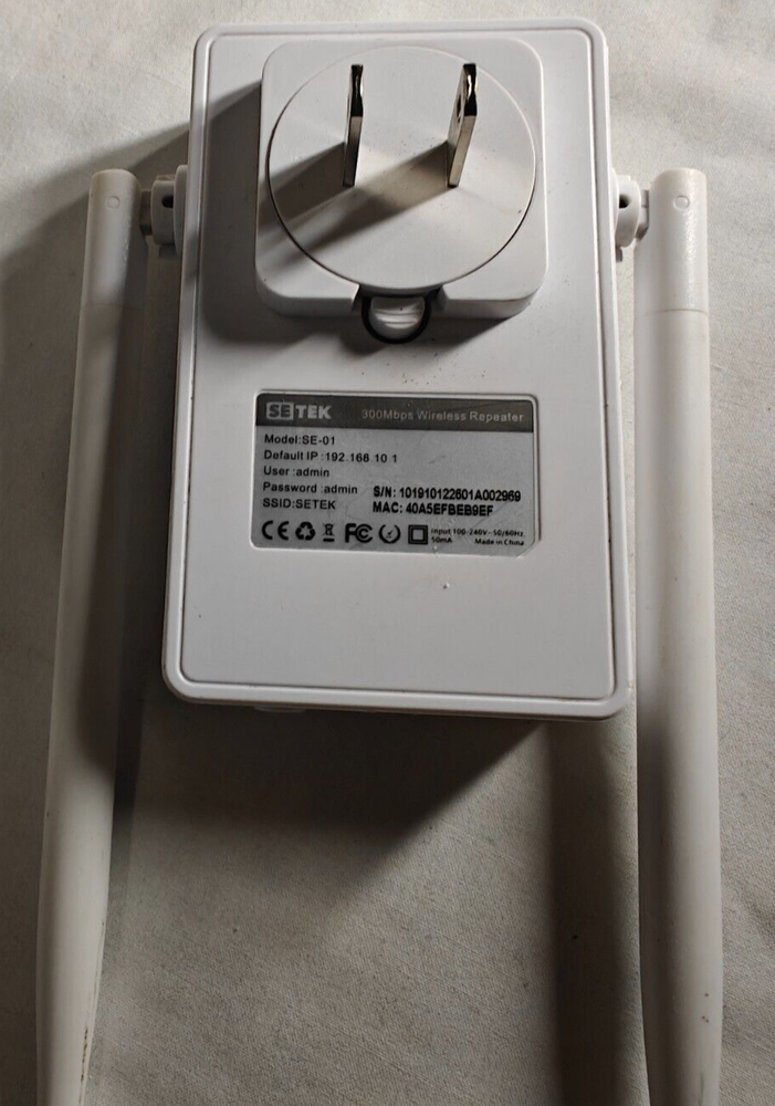 Setek SE-01 300Mbps Wireless Repeater, Extender
