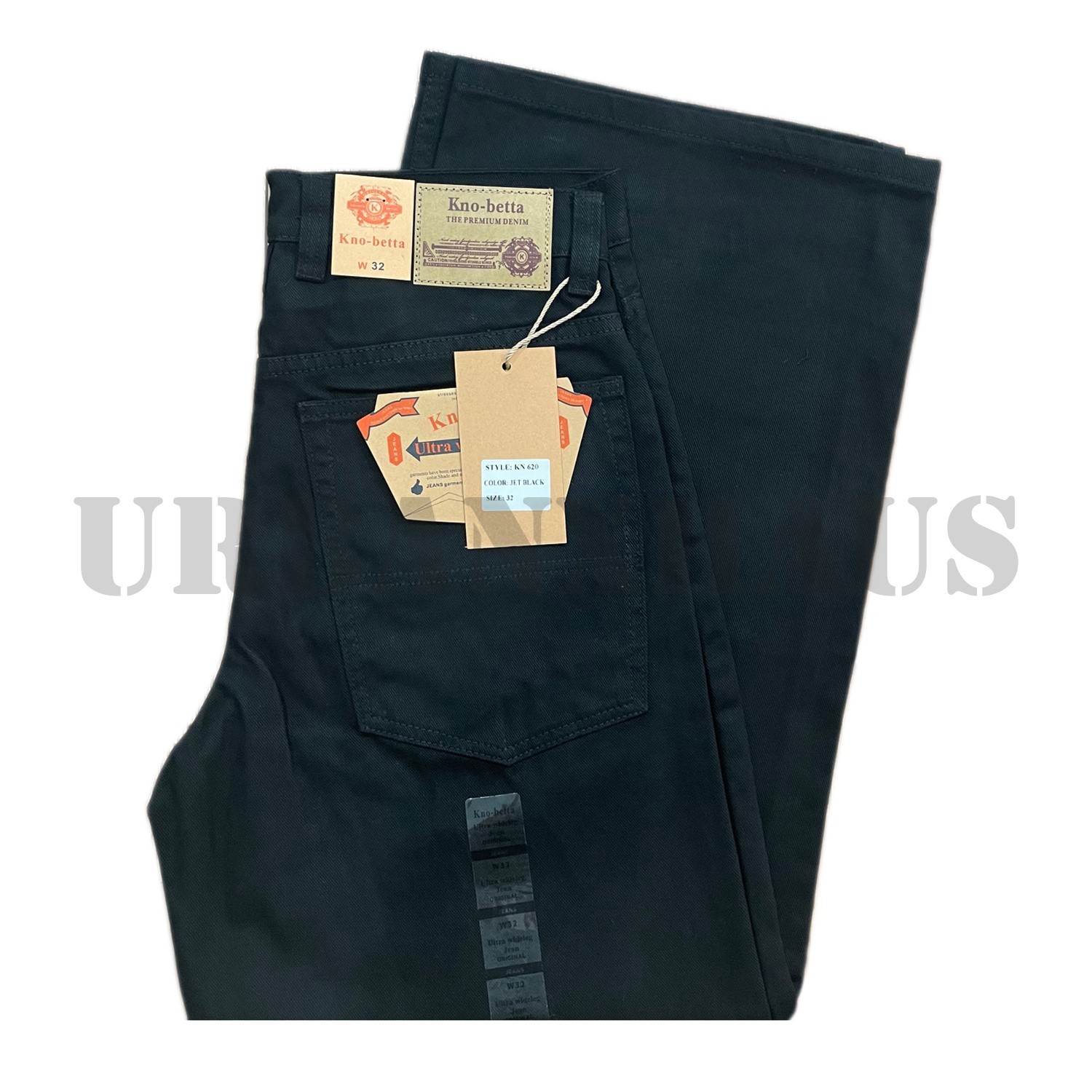 KNO BETTA MEN'S ULTRA WIDE LEG LOOS FIT DENIM JEAN