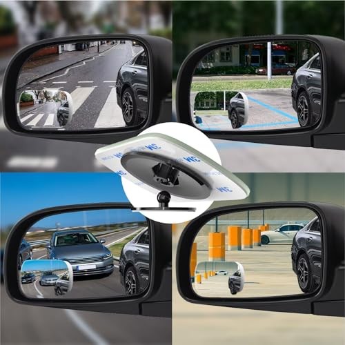 Blind Spot Mirrors 2 Pack, Frameless Side Mirror Blindspot Rectangle-2pcs