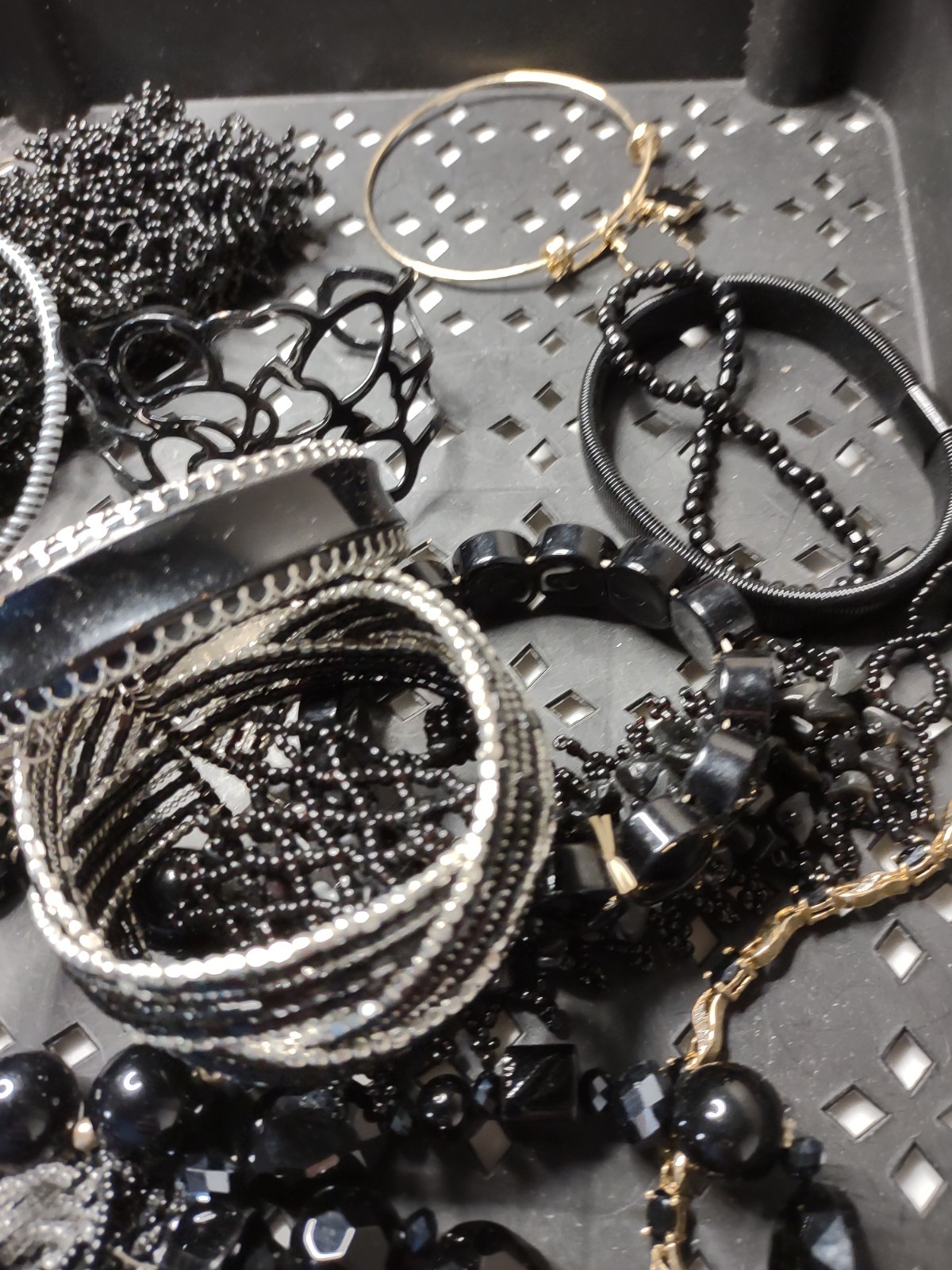 Lot Of Black / Dark Bracelets Black Bracelet Lot MLLAN