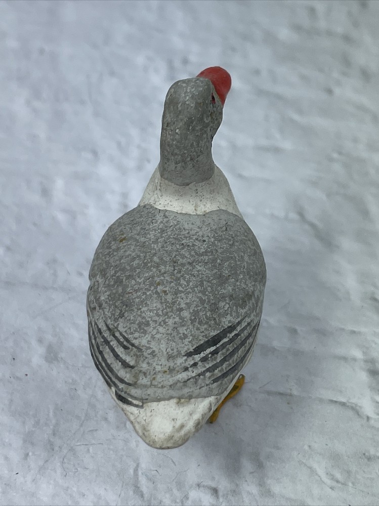 Antique German Putz Bird Goose Figure Elastolin Lineol Composition EUC