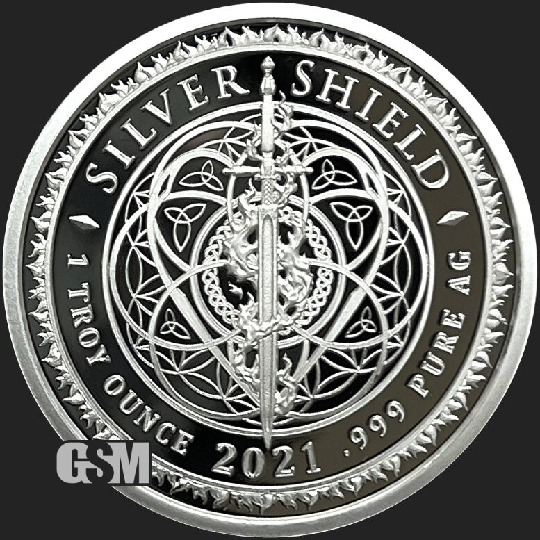 2021 Silver Shield EMPTY ENEMY VAULTS - 1oz Proof - #9 in "WORLD WAR MEme"