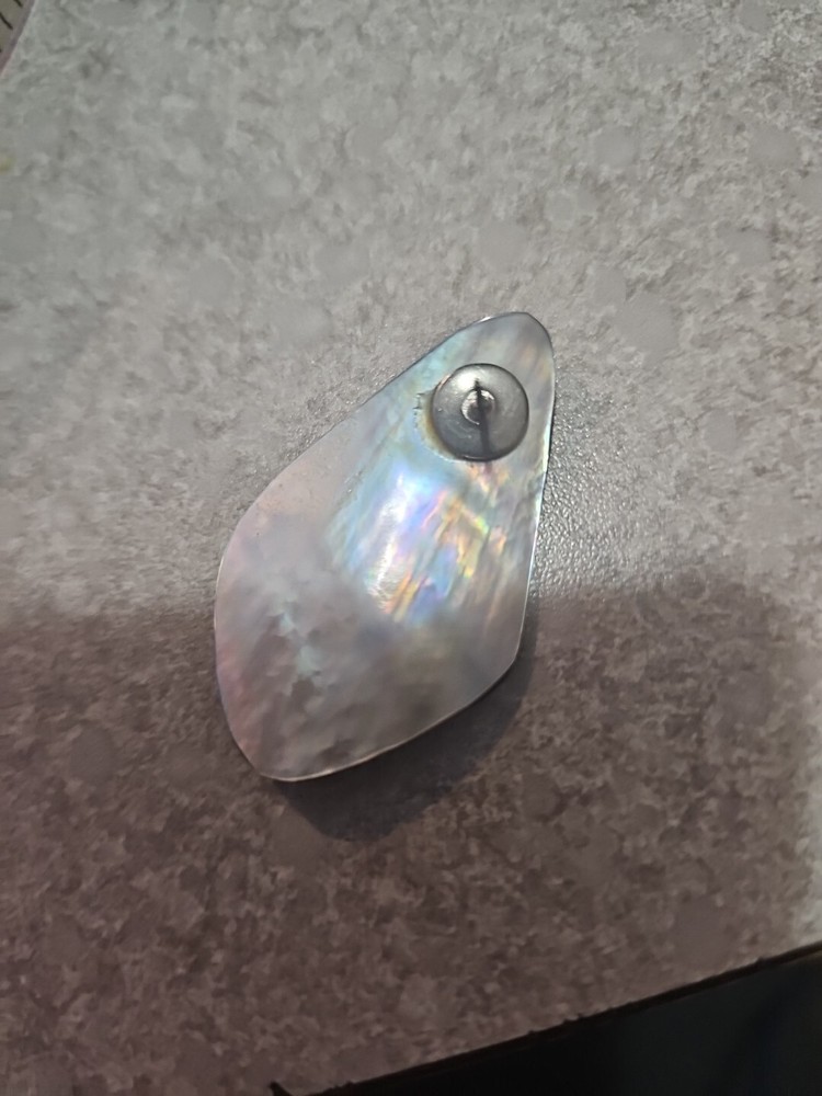 MOP Earrings Teardrop Artisan