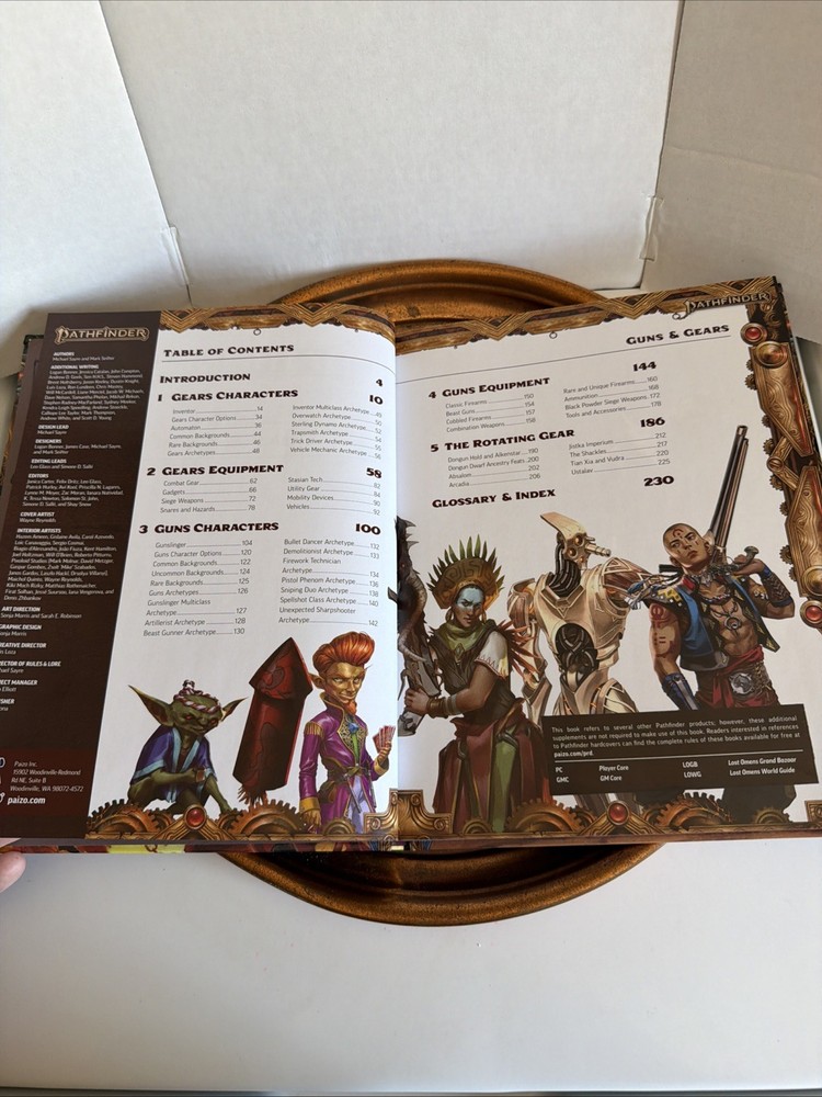 Pathfinder Guns And Gears Second Edition Remaster Book