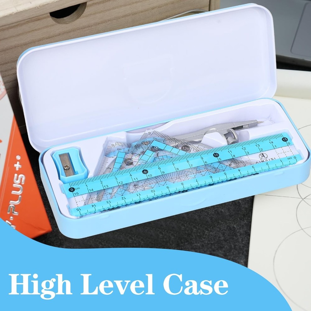 Compass Geometry Tool Geometry Set Drafting Drawing Compass and Protractor Se...