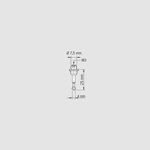 Haimer 80.362.00 Short Probe, 4 mm Tip Diameter