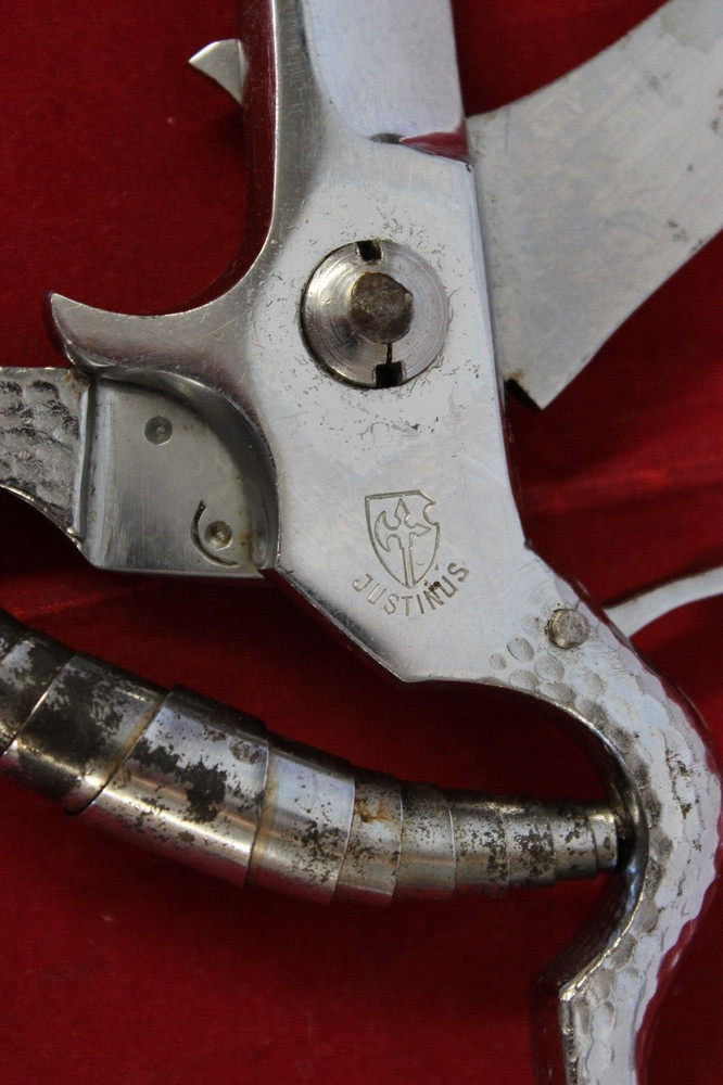 RARE VTG Justinus Soligen Germany Eagle Kitchen Shears 4" Blade