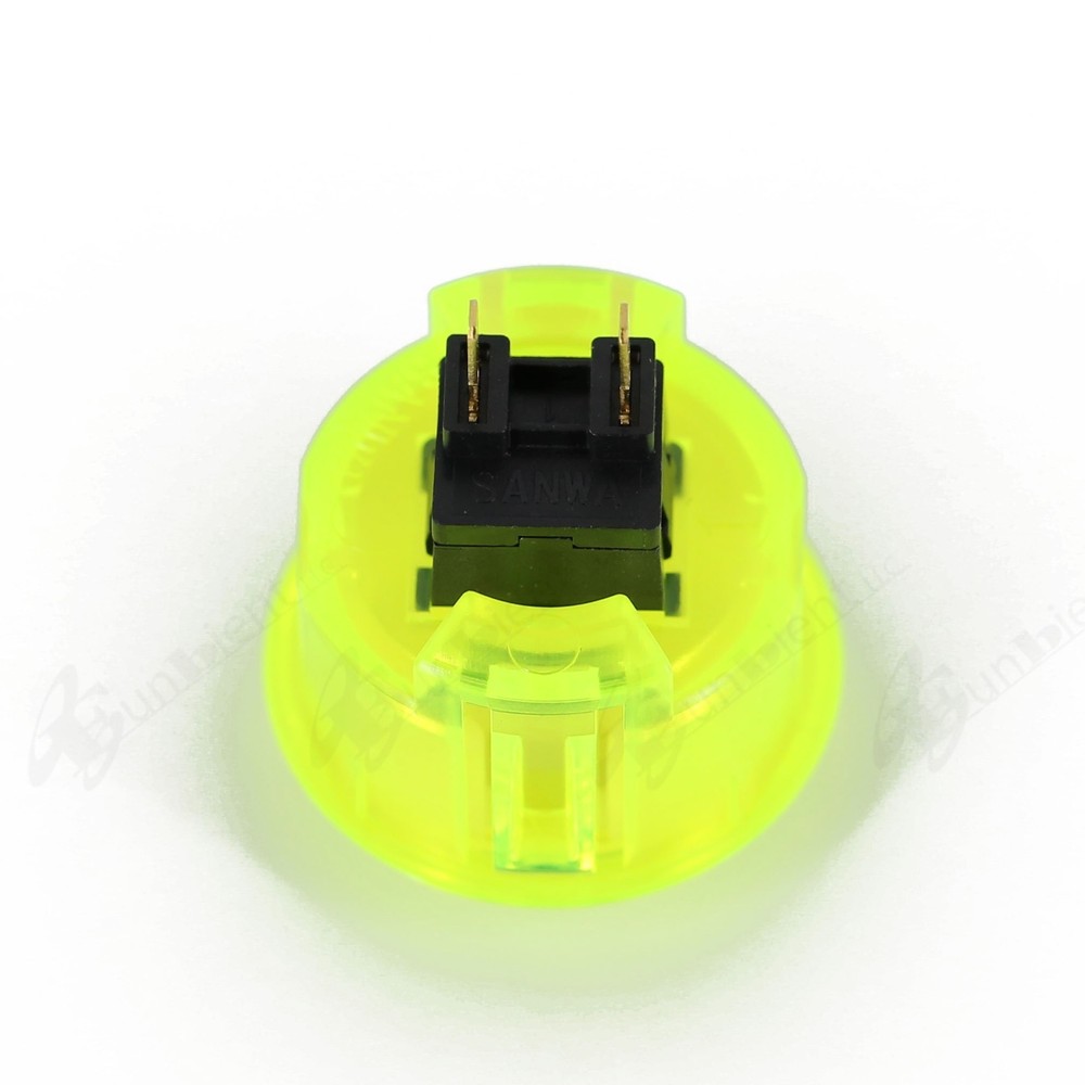 Sanwa Original OBSC-30 Yellow Translucent Push Button JAMMA guitar killswitch