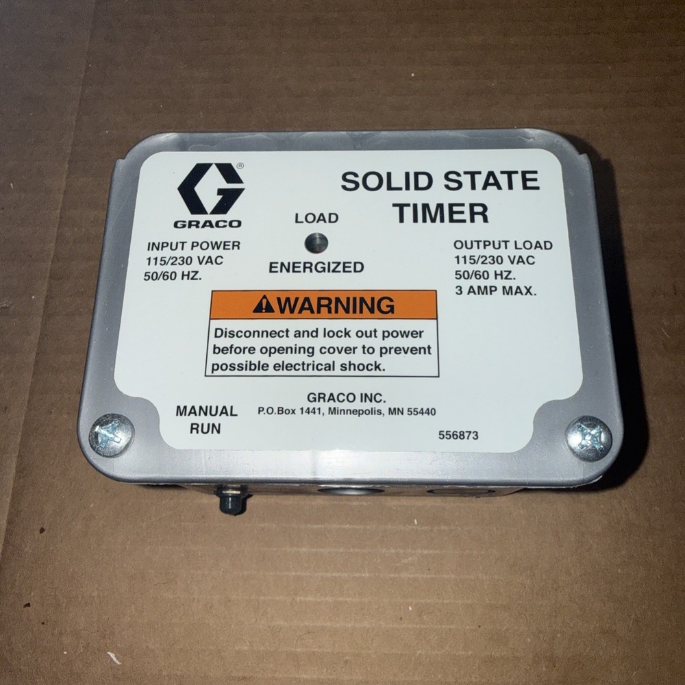 Graco 562872 LubriSystem Solid State Timer 115/230VAC 50/60Hz
