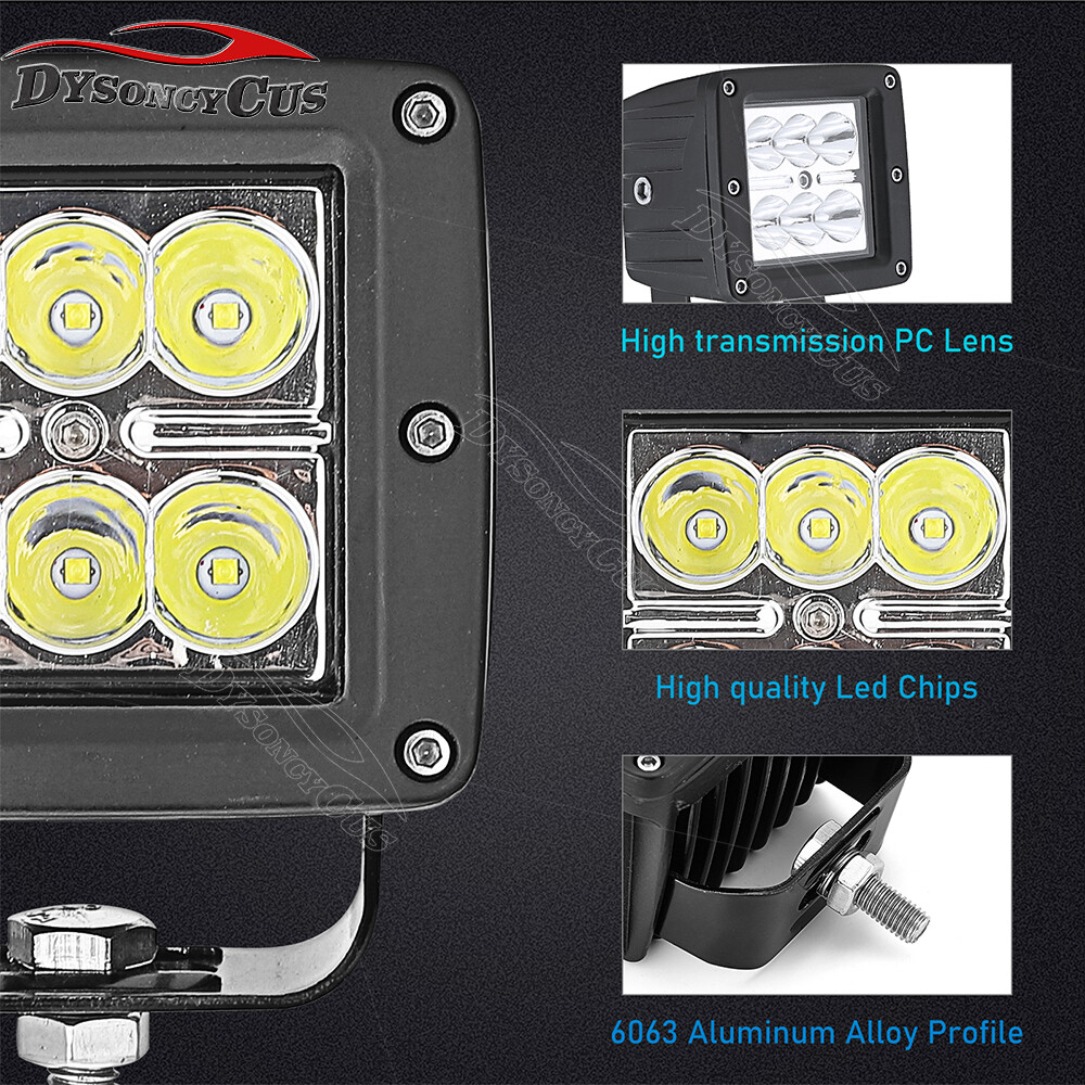 Fit Polaris Ranger XP 1000 LED Rear Backup Reverse Tail Light Mount Kit W/ Plug