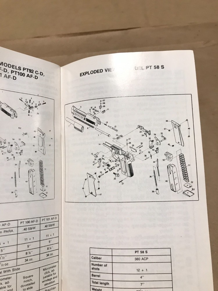 1993 Taurus Handgun Owners Manual