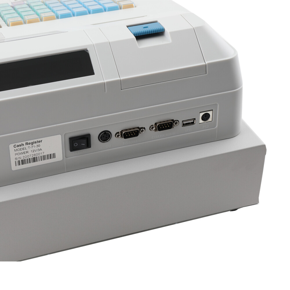 8 Digital LED Electronic Cash Register 48 Keys with Thermal Printer for Retail