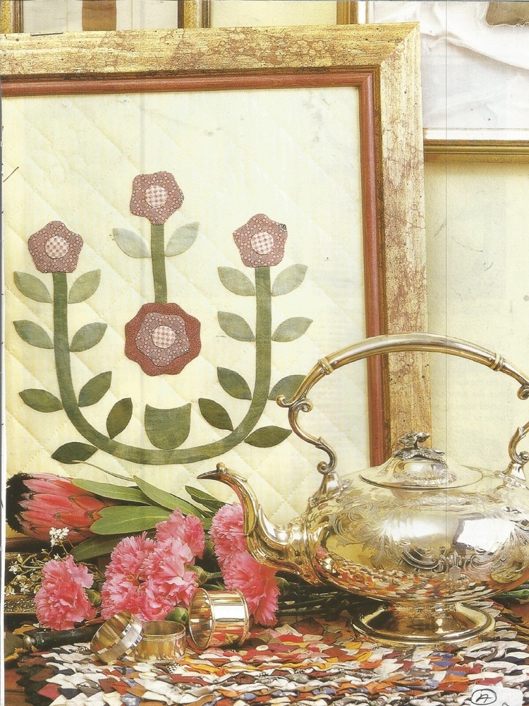 A0041  MISSOURI ROSE WALLHANGING  QUILT PATTERN/INSTRUCTIONS