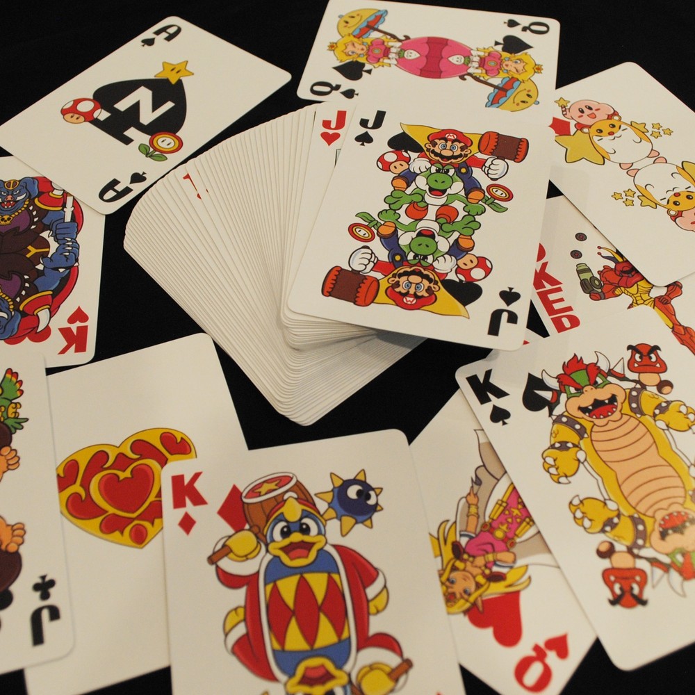 Video game playing cards . Zelda Mario Kirby