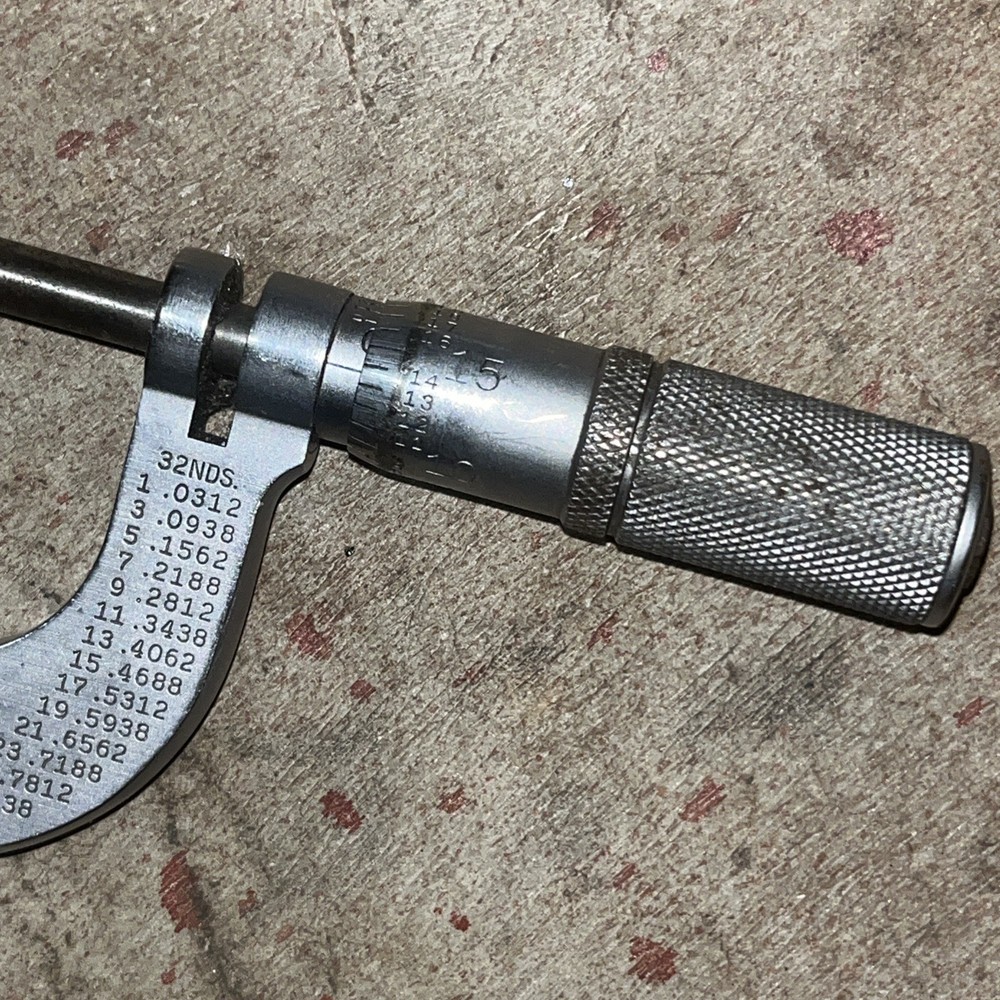 Starrett 2FL Outside Micrometer 1-2" range .001"