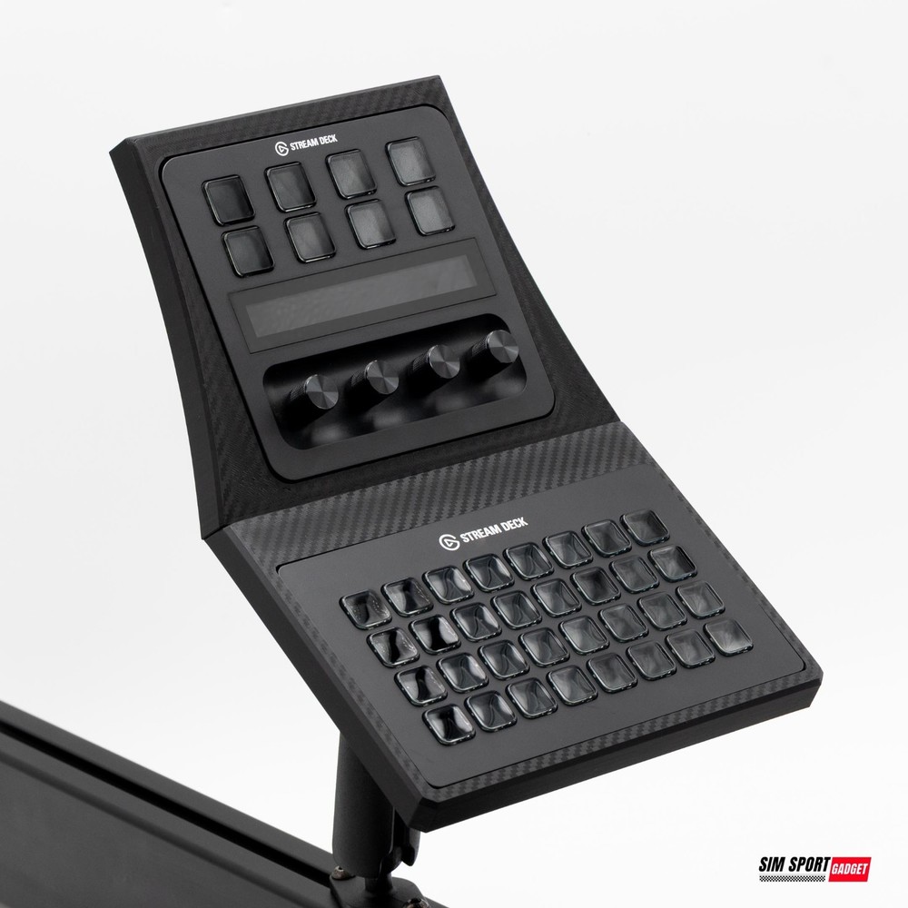 Stream Deck XL + Plus Combo Console Mount for Sim Racing Rig | Flight Rig |