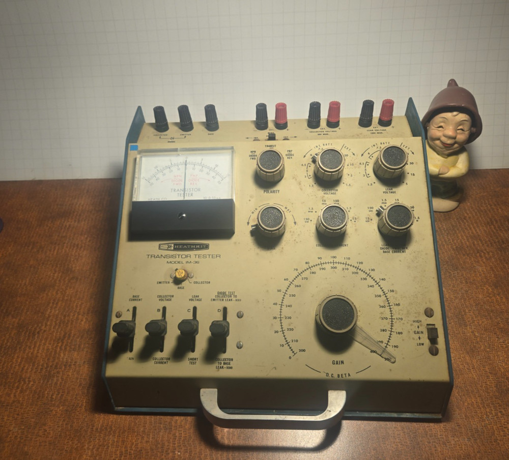 HEATHKIT TRANSISTOR TESTER IM-36