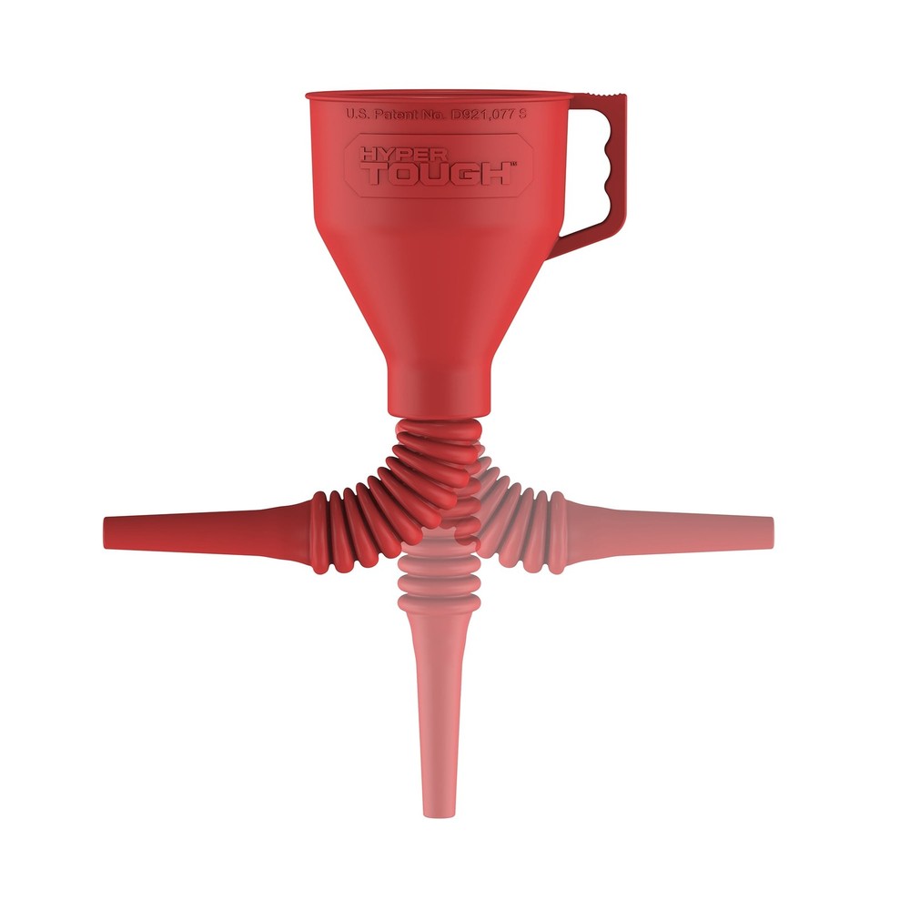 Hyper Tough Flexible Rubber Funnel - Assorted