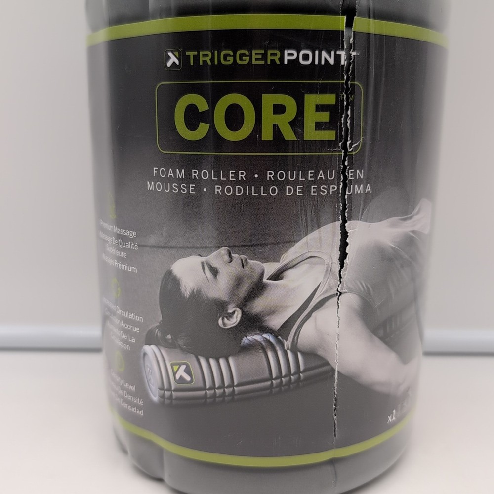 TriggerPoint 18"X 5.5" Solid Core Foam Roller - Gray New