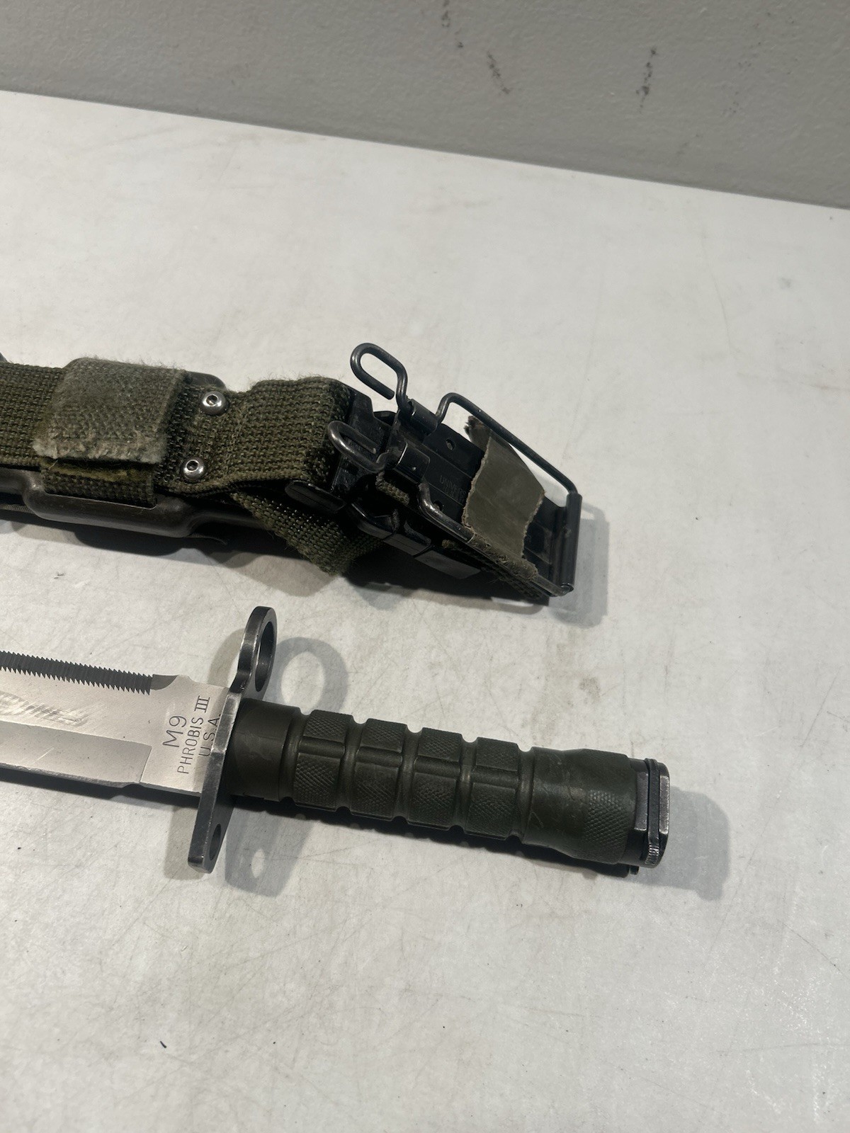 PHROBIS III Military Fixed Blade with Scabbard Case Sheath #40