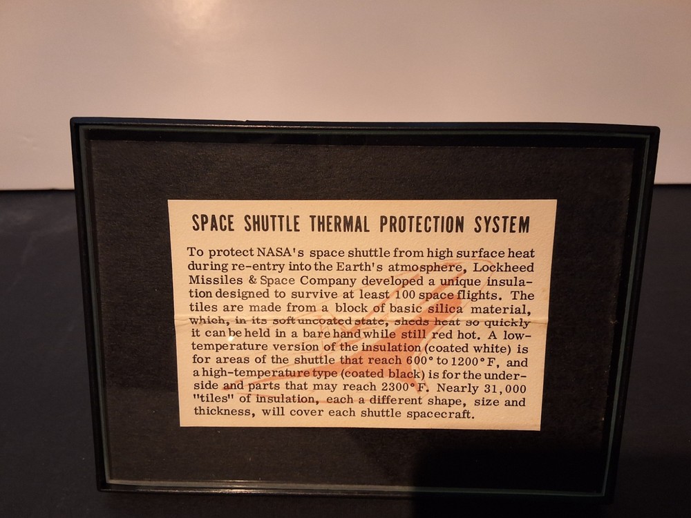 Space Shuttle US Heat Tile