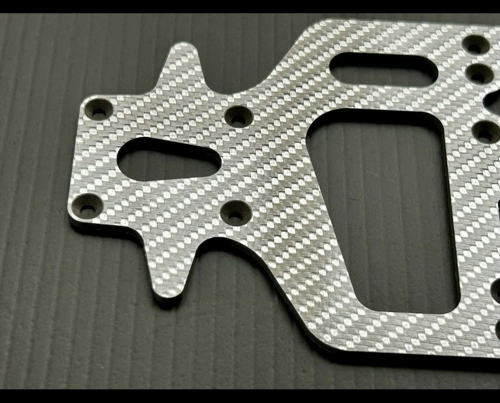 HPI RS4 Mini CF Chassis Set (Silver CF)