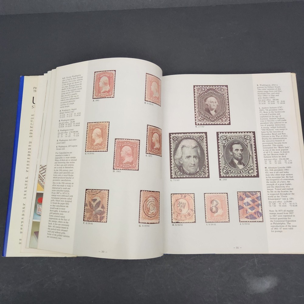 Pictorial Treasury of US Stamps Enlarged in Color The Story behind Stamps 1974