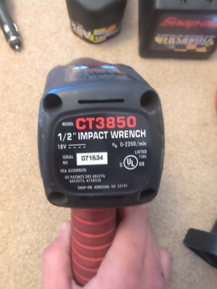 Snap On Tools CT3850 Mobile, 1/2" Impact Driver, Light Combo Kit