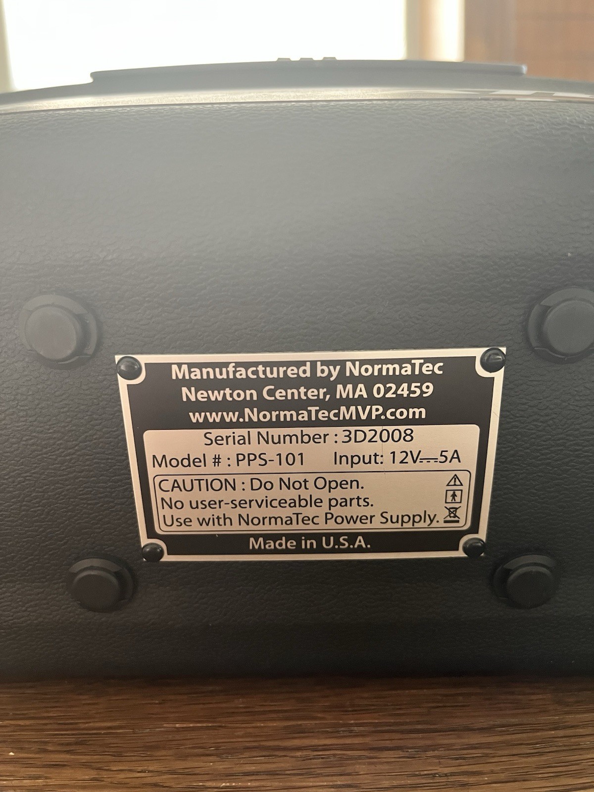 Normatec Compression Therapy Recovery System. Model#PPS-101.
