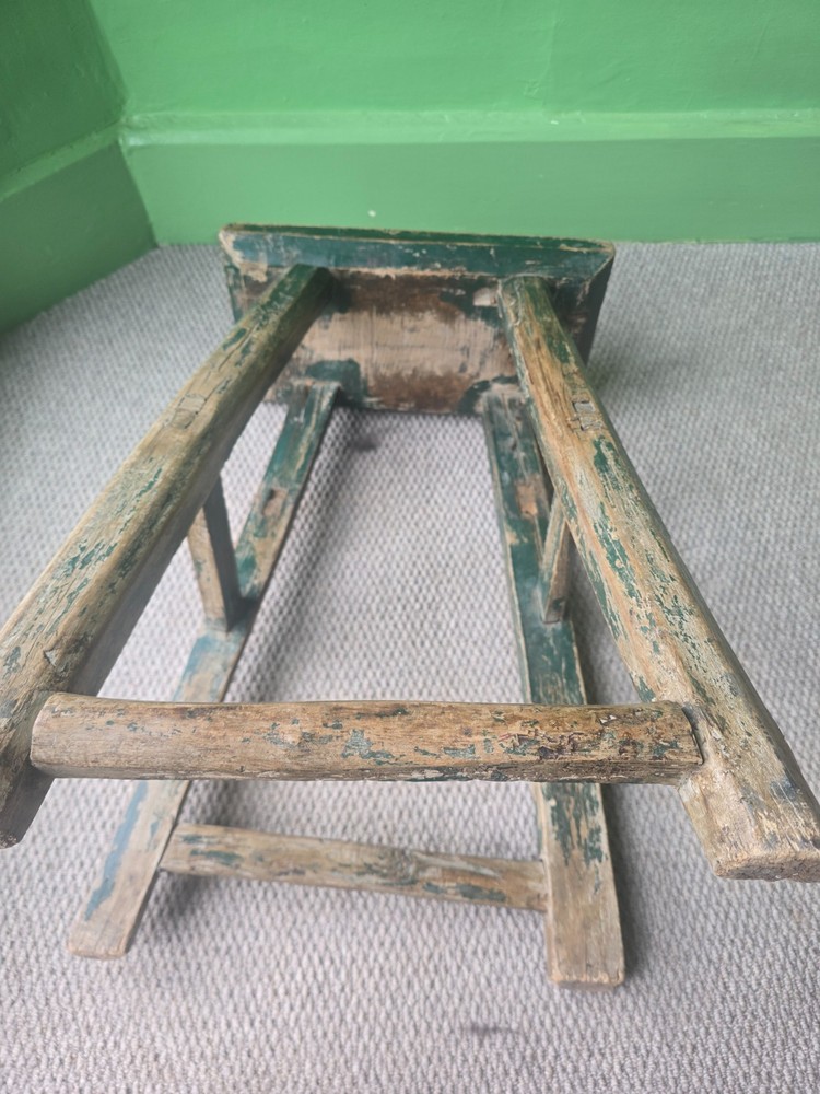 Stunning vintage workbench stool