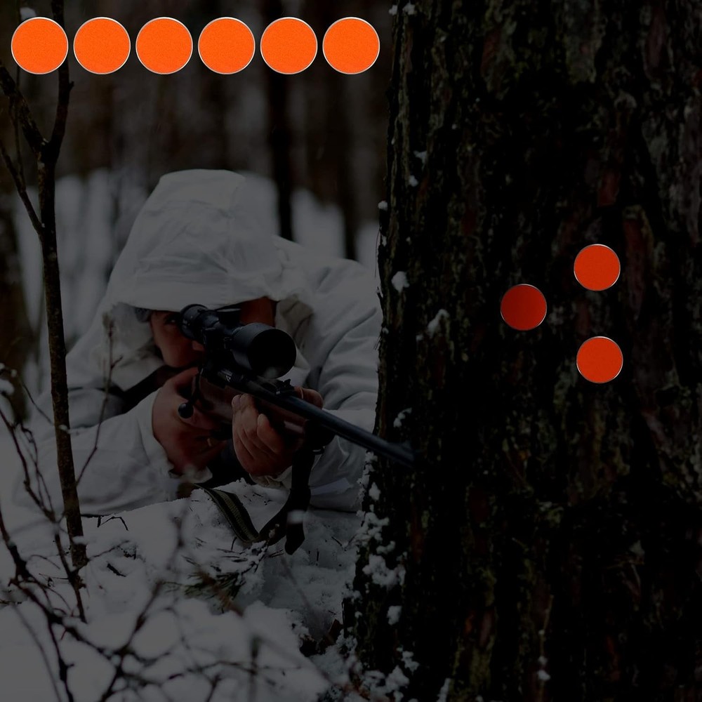 200 Pack Reflective Tacks Trail Marking Markers Orange