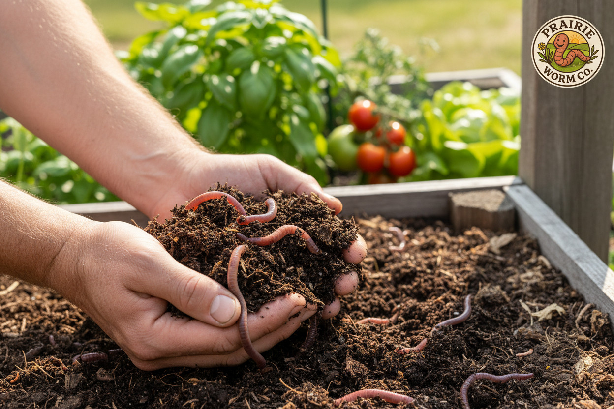 100 + Live Red Wiggler Worms Healthy & Fresh Composting Worms 🪱 Ready To Ship