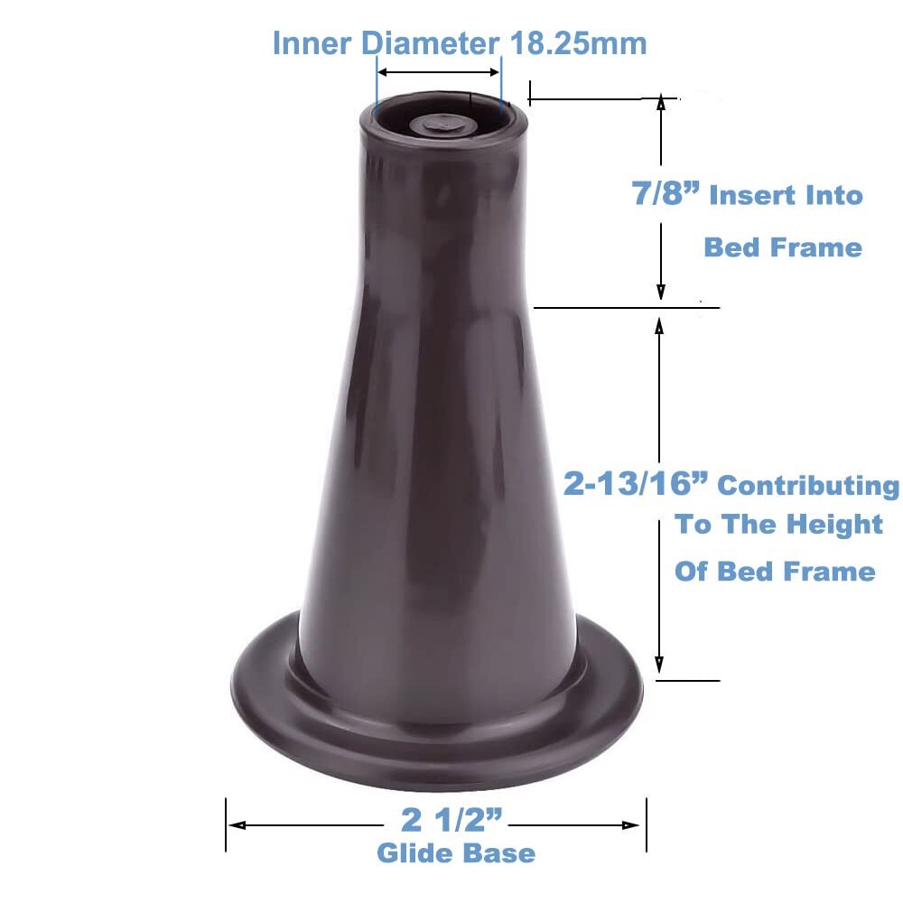 Plastic Bed Frame Feet That Replace Your Wheels. Replace Wheels on Bed Frame wit