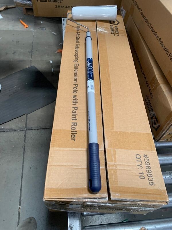 Project Source 2.2-ft to 4-ft Telescoping Threaded Extension Pole - 10 Pack