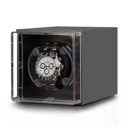 Watch Winder for Automatic Watches, Super Quiet, LED Lighting Effect, Five