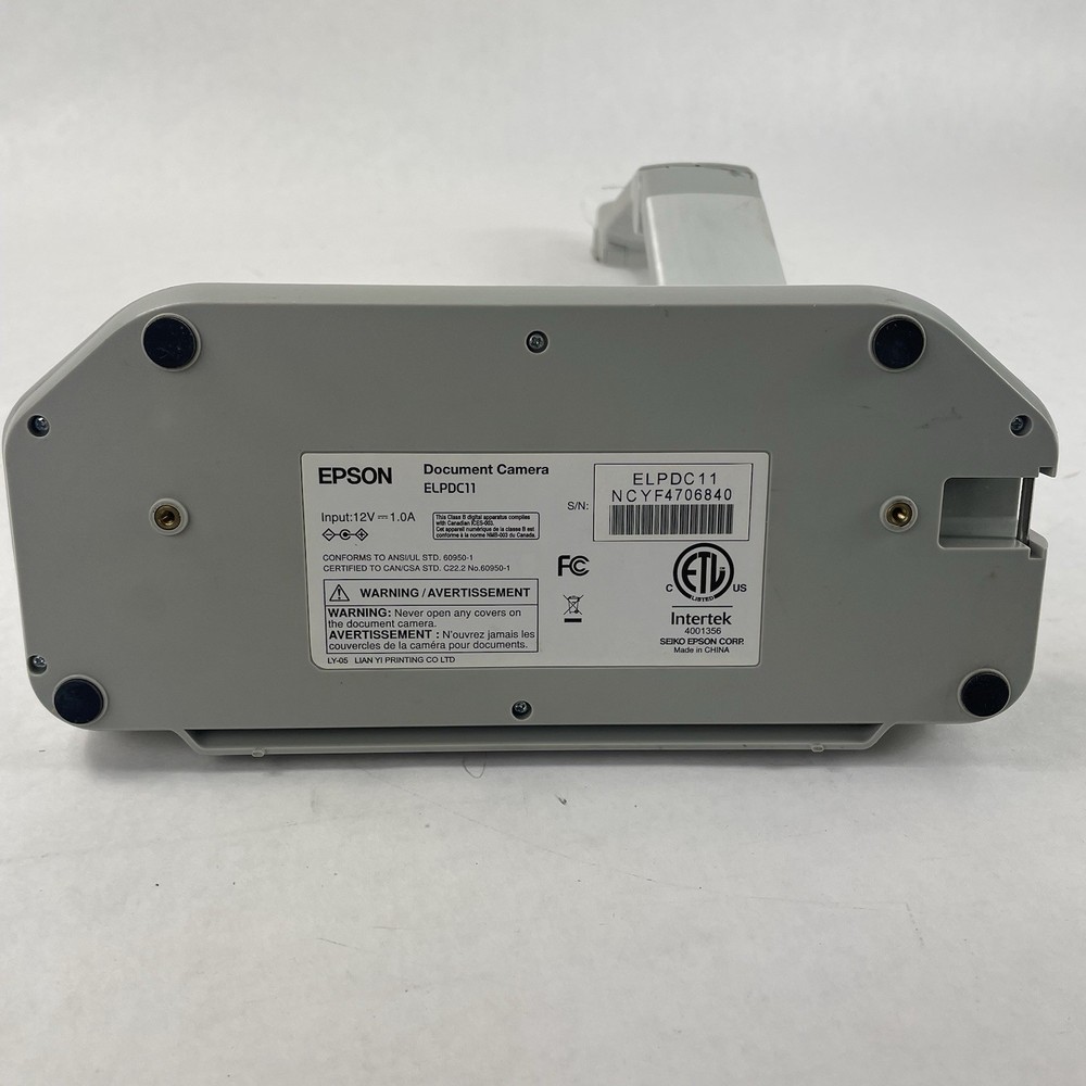 Epson ELPDC11 Document Camera No Cords No Remote