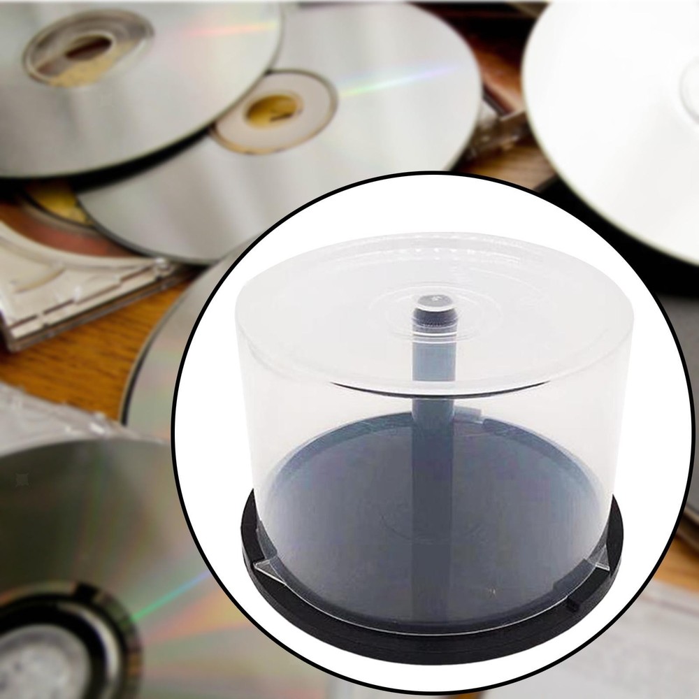 Empty CD Storage Rack Container CD Case Holder Clear Cover Accessories for