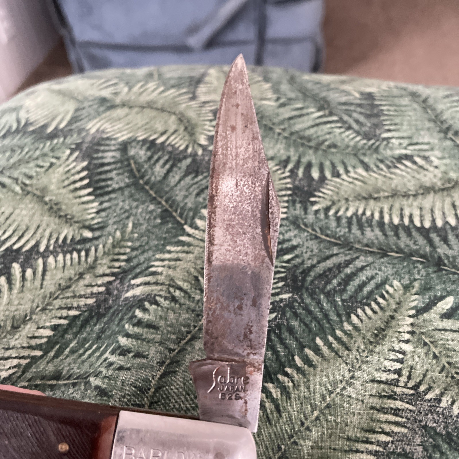 1970s Vintage 1 Blade ** SABRE - 629 *** Large Barlow Pocket Knife JAPAN