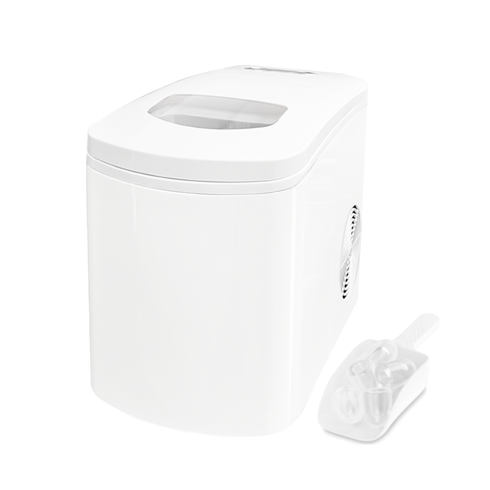 White Countertop Portable Compact Ice Maker Instant icecube Machine Office Home