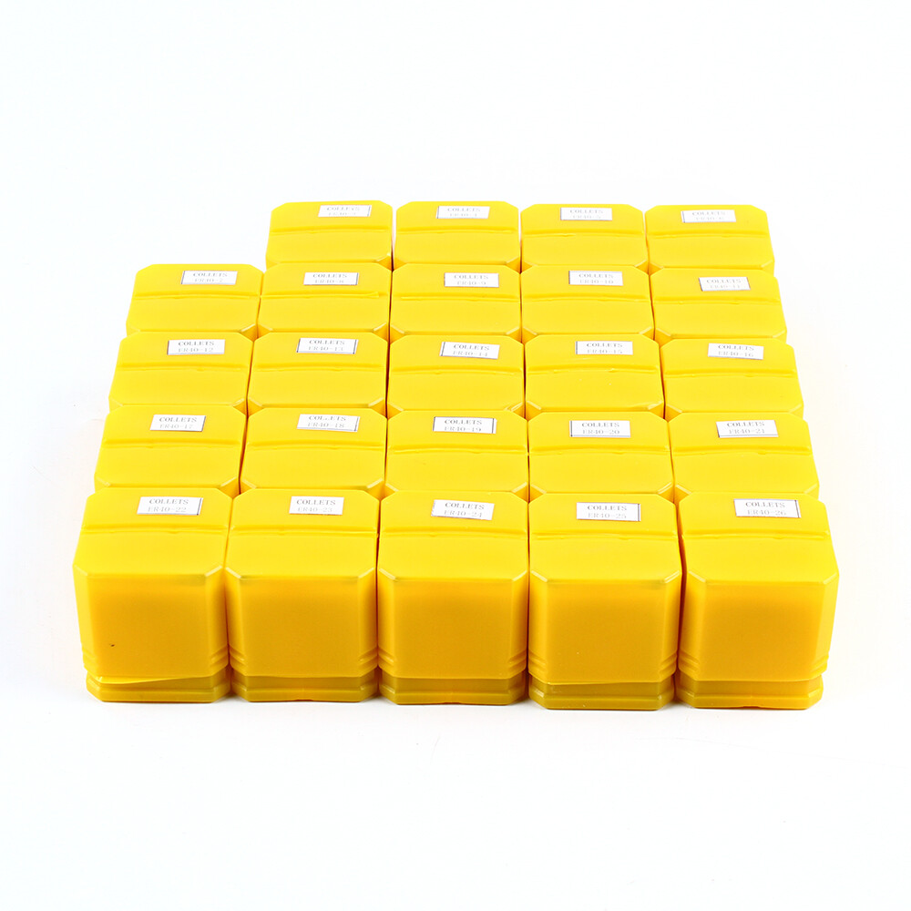 24pcs ER40 Collet Set Metric Size High Precision Spring Clamping Collet Kit New