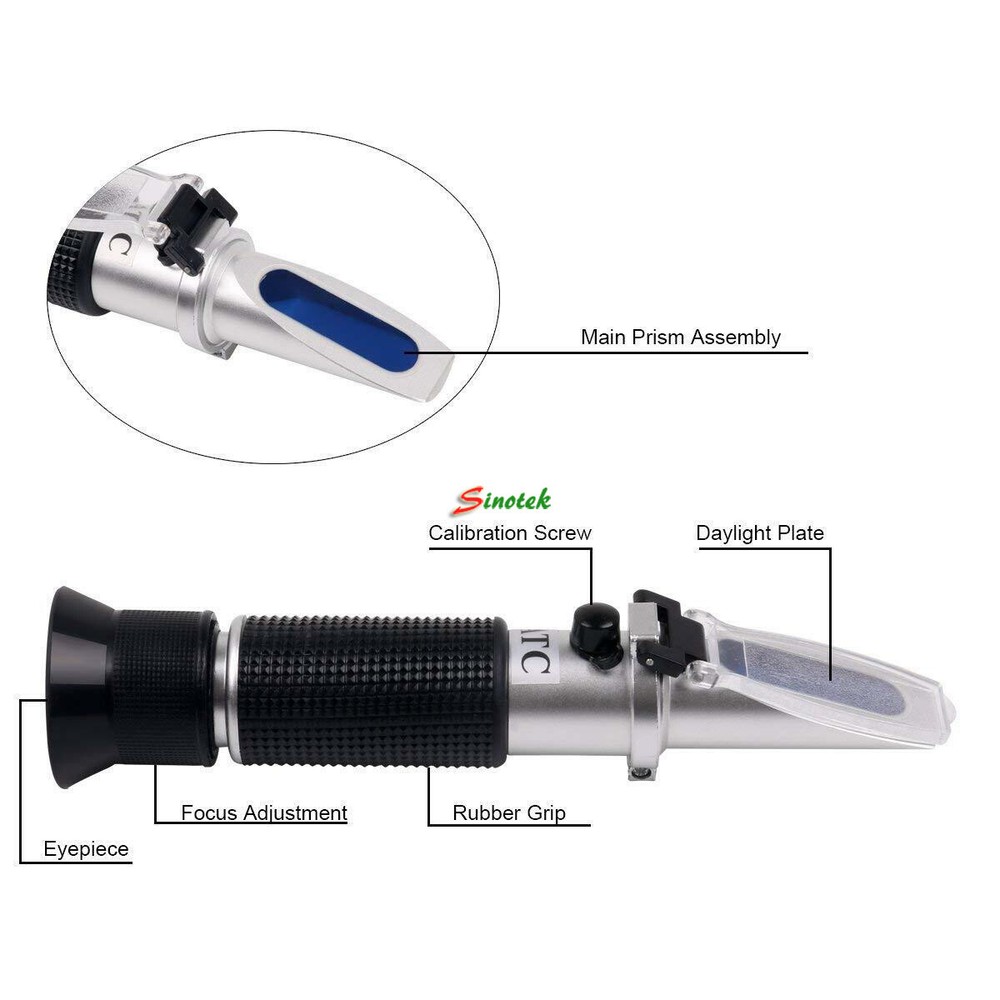 ATC 0-32% Sugar Beer Wine Brix Refractometer Saccharometer Tester Tool