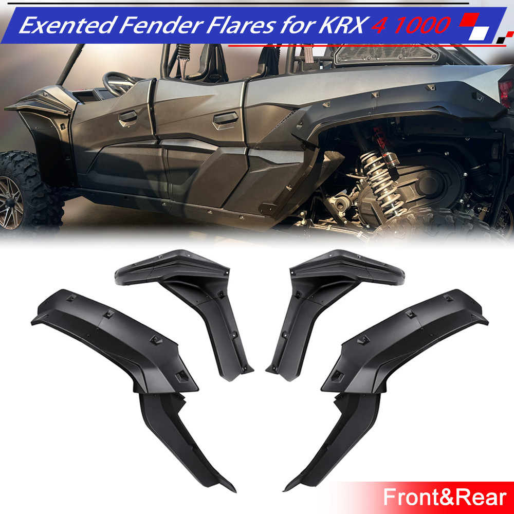 Wide Fender Flares Compatible with Kawasaki KRX 4 1000 2023-2024(fit 4 seater)