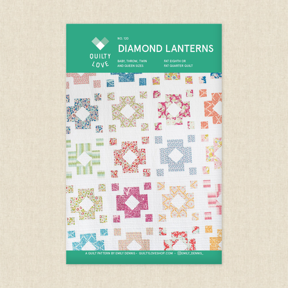Diamond Lanterns (QL 120) | Quilty Love | Sewing Pattern